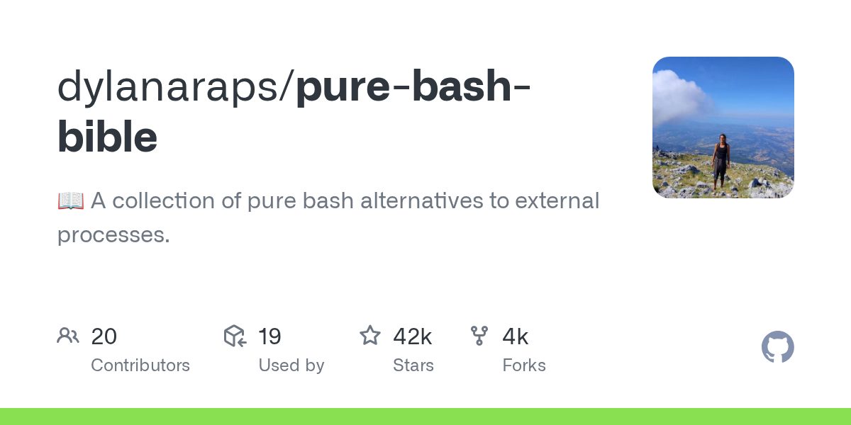 pure bash bible（纯 Bash 圣经） 封面