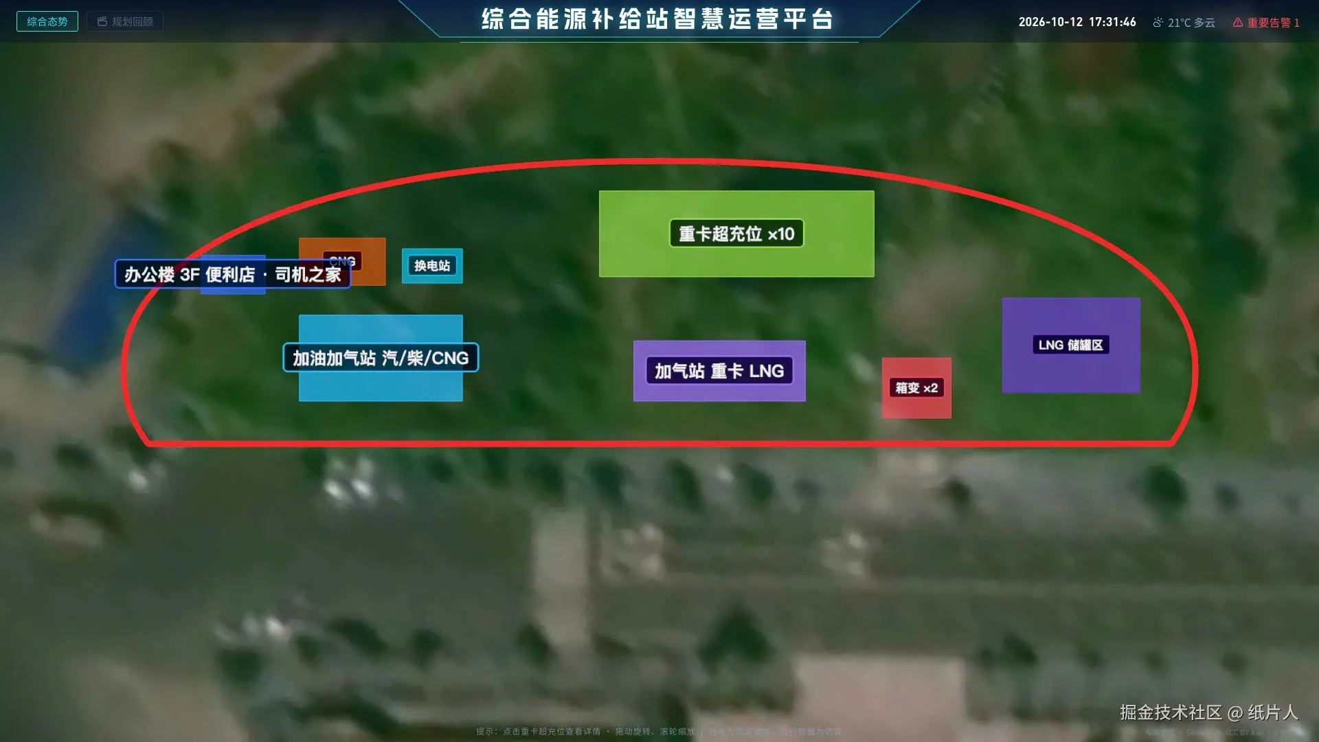 分区色块落进红线