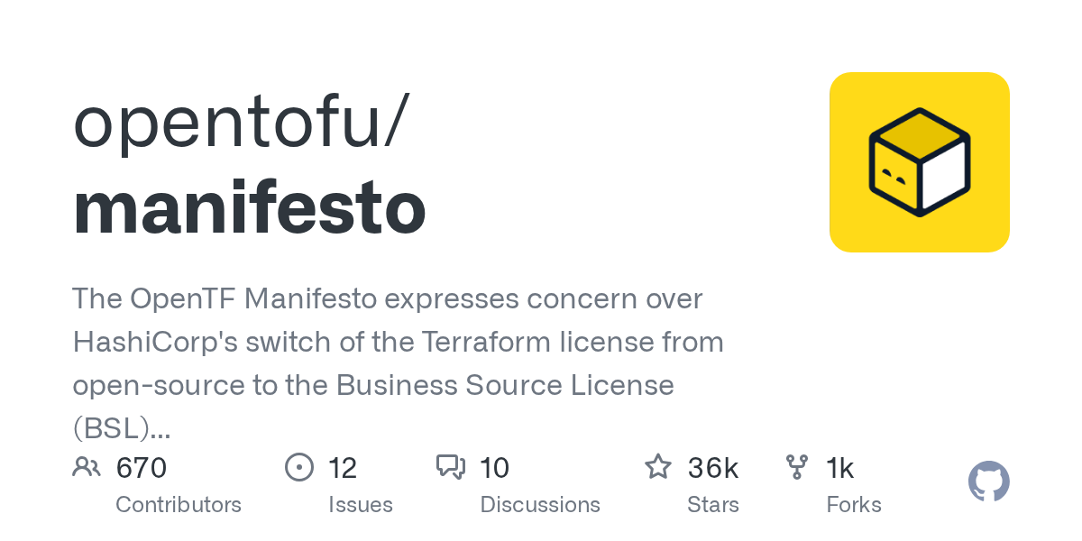 OpenTF 宣言 封面
