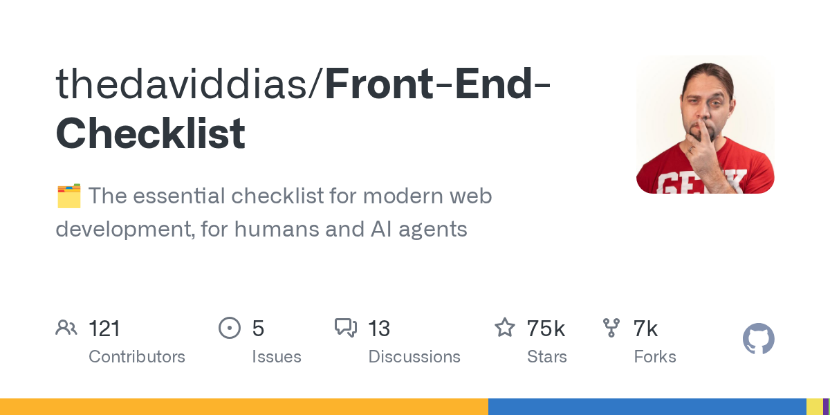Front-End Checklist 前端检查清单 封面