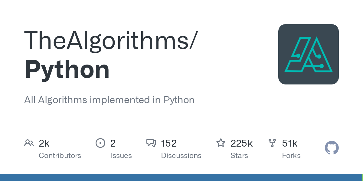 TheAlgorithms Python 算法大全 封面