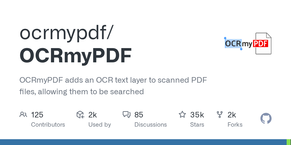 OCRmyPDF 封面