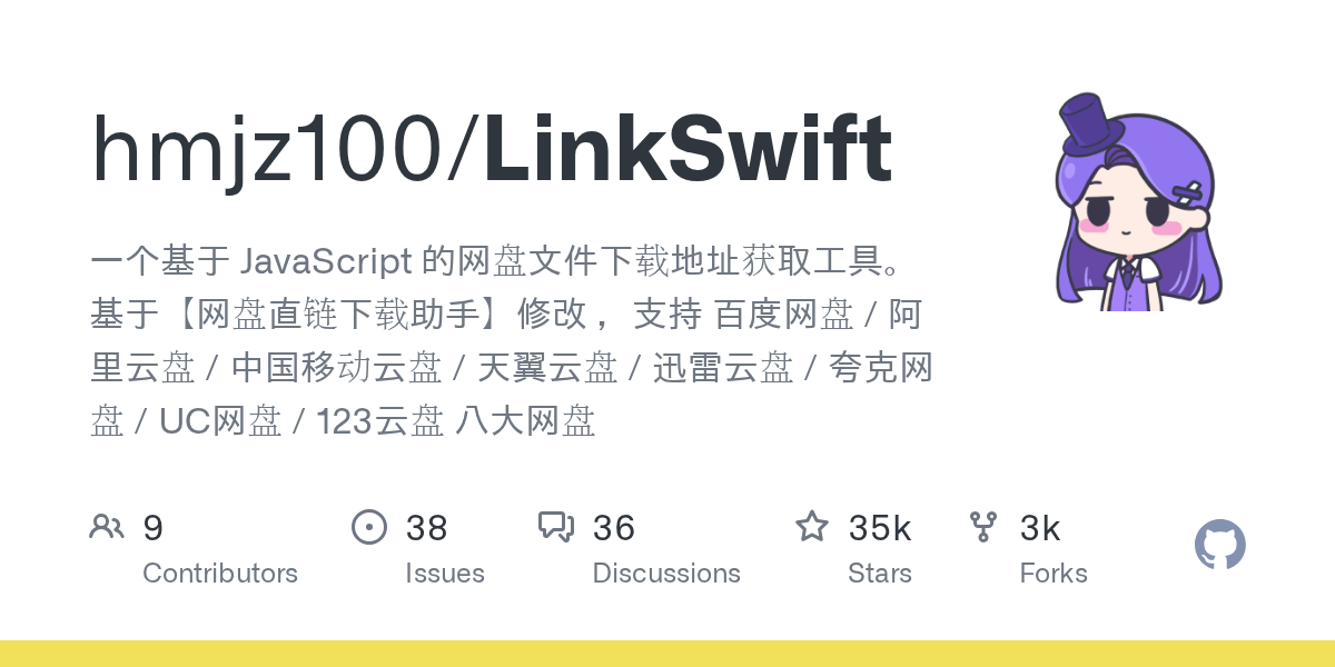 LinkSwift 网盘直链下载助手 封面